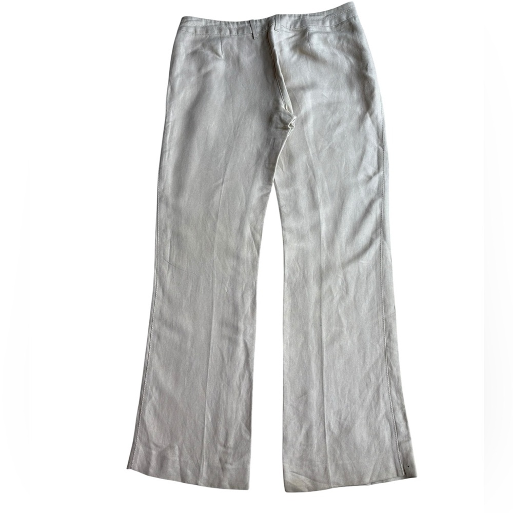 Vintage United Colors Of Benetton Cream Wide Leg Pants - Picture 3 of 12